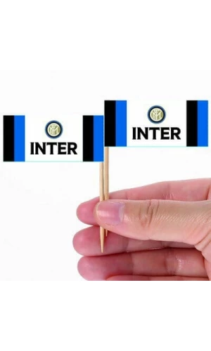 Inter Flag Cocktail Picks (H)6.5x(W)5cm - 24pk