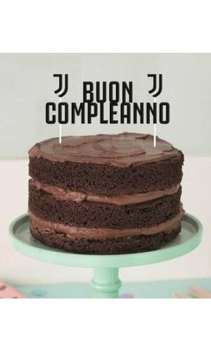 Juventus Happy Birthday Cake Topper - (W)17x(H)18cm