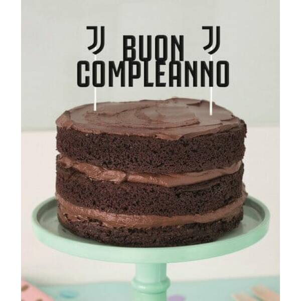 Juventus Happy Birthday Cake Topper - (W)17x(H)18cm