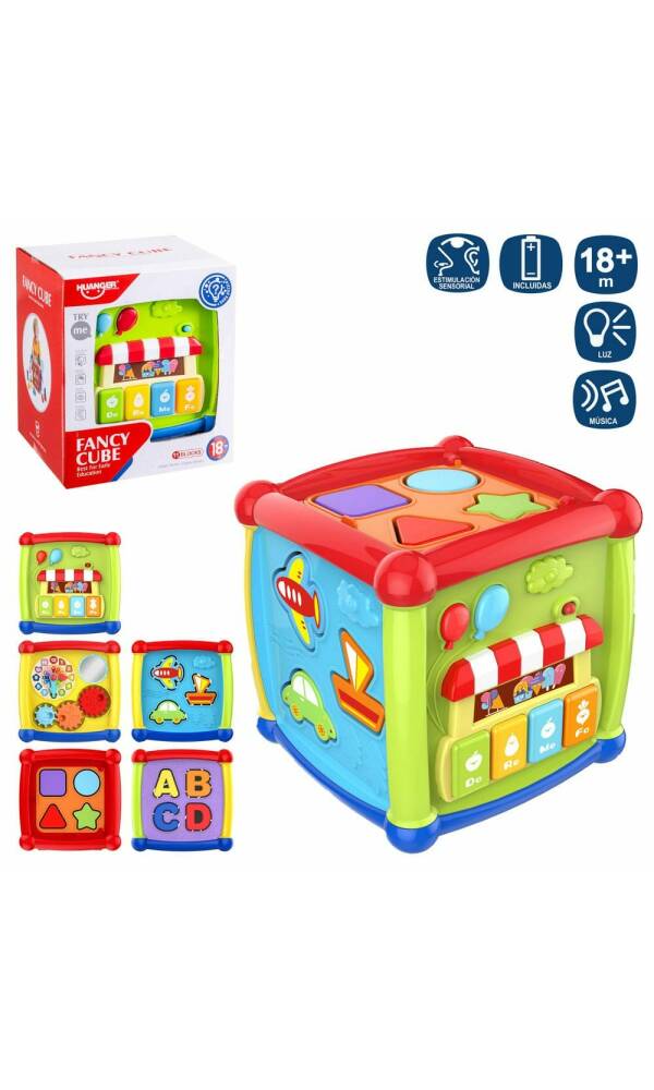 Fancy Cube Best For Early Education With Blocks & Music - 15.50cm
