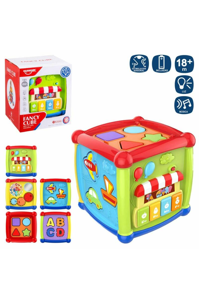 Fancy Cube Best For Early Education With Blocks & Music - 15.50cm