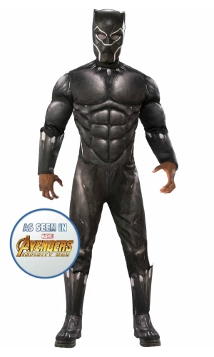 Official Avengers Deluxe Black Panther (Infinity War) - Adult Size Large (STD)
