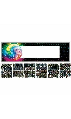 Disco Fever Giant Personalized Sign Banner 65" x 20" (165.1cm x 50.8cm)