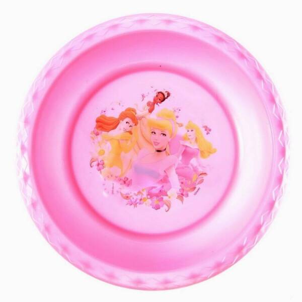 Princess Assorted Pink Diamond Plastic Bowl - 17cm x 17cm