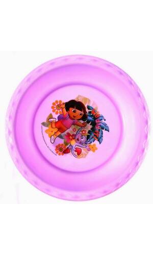 Dora The Explorer Purple Diamond Plastic Toddler Bowl - 17cm x 17cm