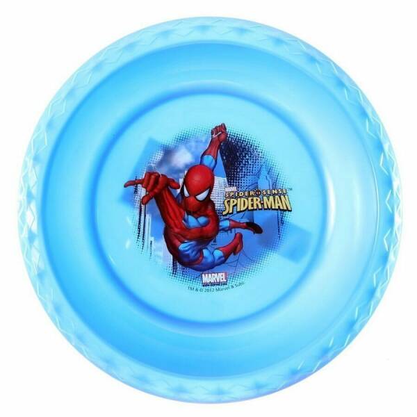 Spiderman Plastic Toddler Diamond Bowl - 17cm x 17cm