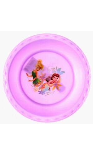Tinkerbell & Fairies Purple Plastic Toddler Bowl - 17cm x 17cm