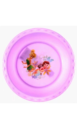 Tinkerbell & Fairies Purple Plastic Toddler Bowl - 17cm x 17cm