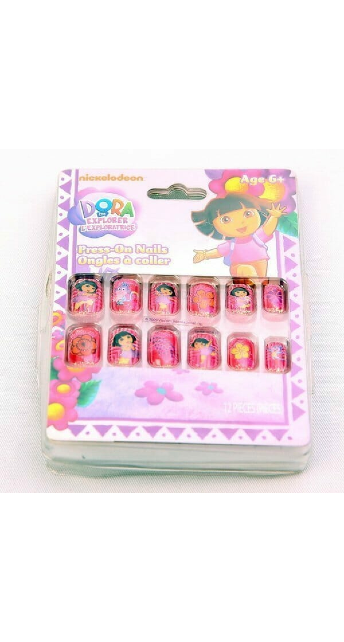 Dora the Explorer Printed Nails - 12pk