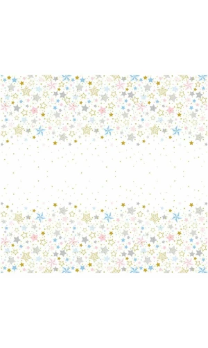 Twinkle Twinkle Little Star Repkangular Plastic Table Cover - 54 Inch x 84 Inch