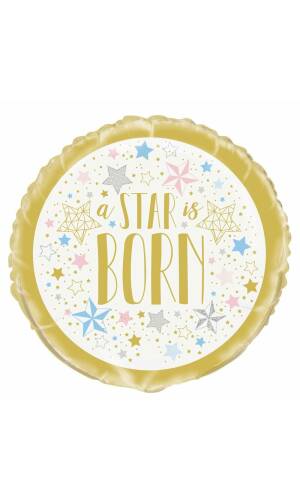Twinkle Twinkle Little Star Round Foil Balloon 18 Inch