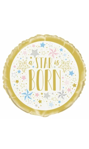 Twinkle Twinkle Little Star Round Foil Balloon 18 Inch