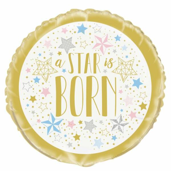 Twinkle Twinkle Little Star Round Foil Balloon 18 Inch