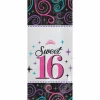 Sweet 16 Cello Favor/Sweet Bags 5'' x 9.5'' - 20pk