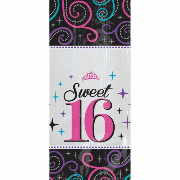 Sweet 16 Cello Favor/Sweet Bags 5'' x 9.5'' - 20pk