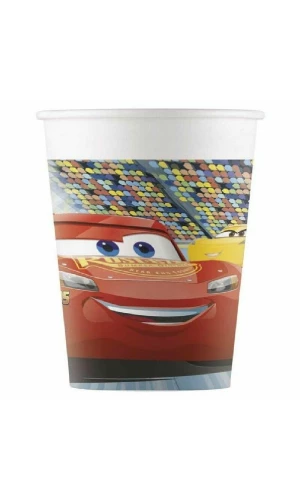 Cars Party Paper Cups 200ml - 8pk