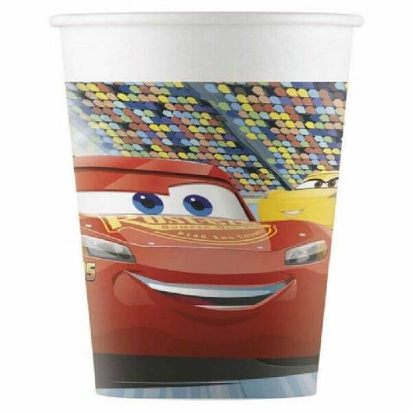 Cars Party Paper Cups 200ml - 8pk