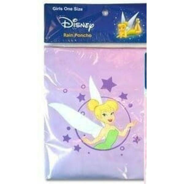 Tinkerbell Rain Poncho (Assorted Colours) - One Size
