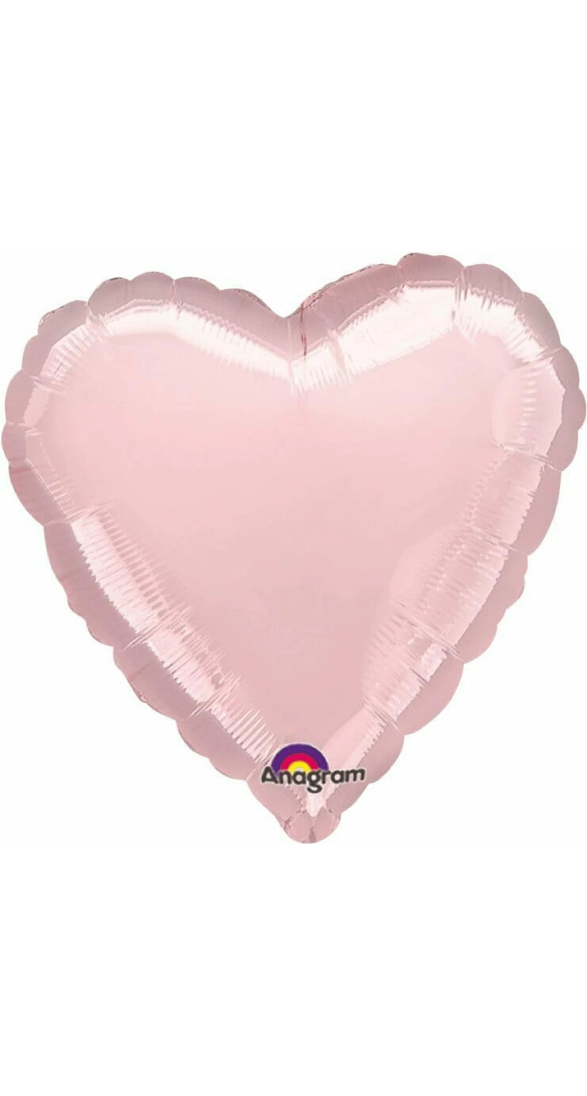 Metallic Pearl Pink Heart Foil Balloon 18''