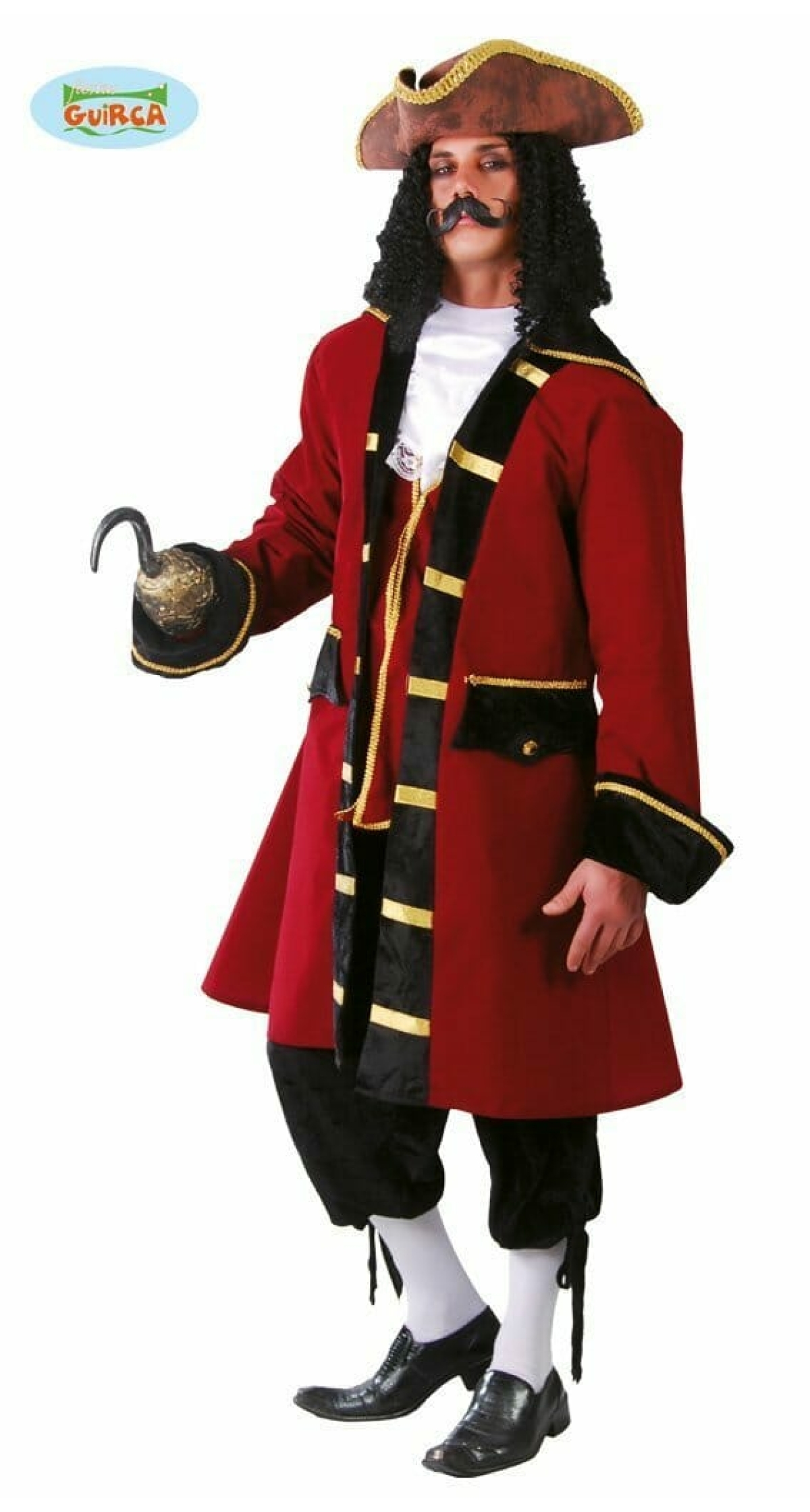 Red Captian Pirate (Capitan Pirata) - Adult Size Large