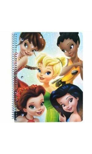 Tinkerbell & Fairies Spiral Notebook - 26cm x 20cm