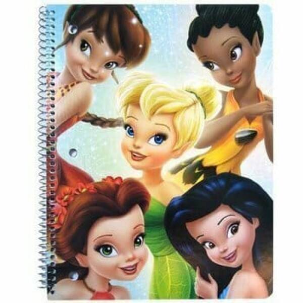 Tinkerbell & Fairies Spiral Notebook - 26cm x 20cm