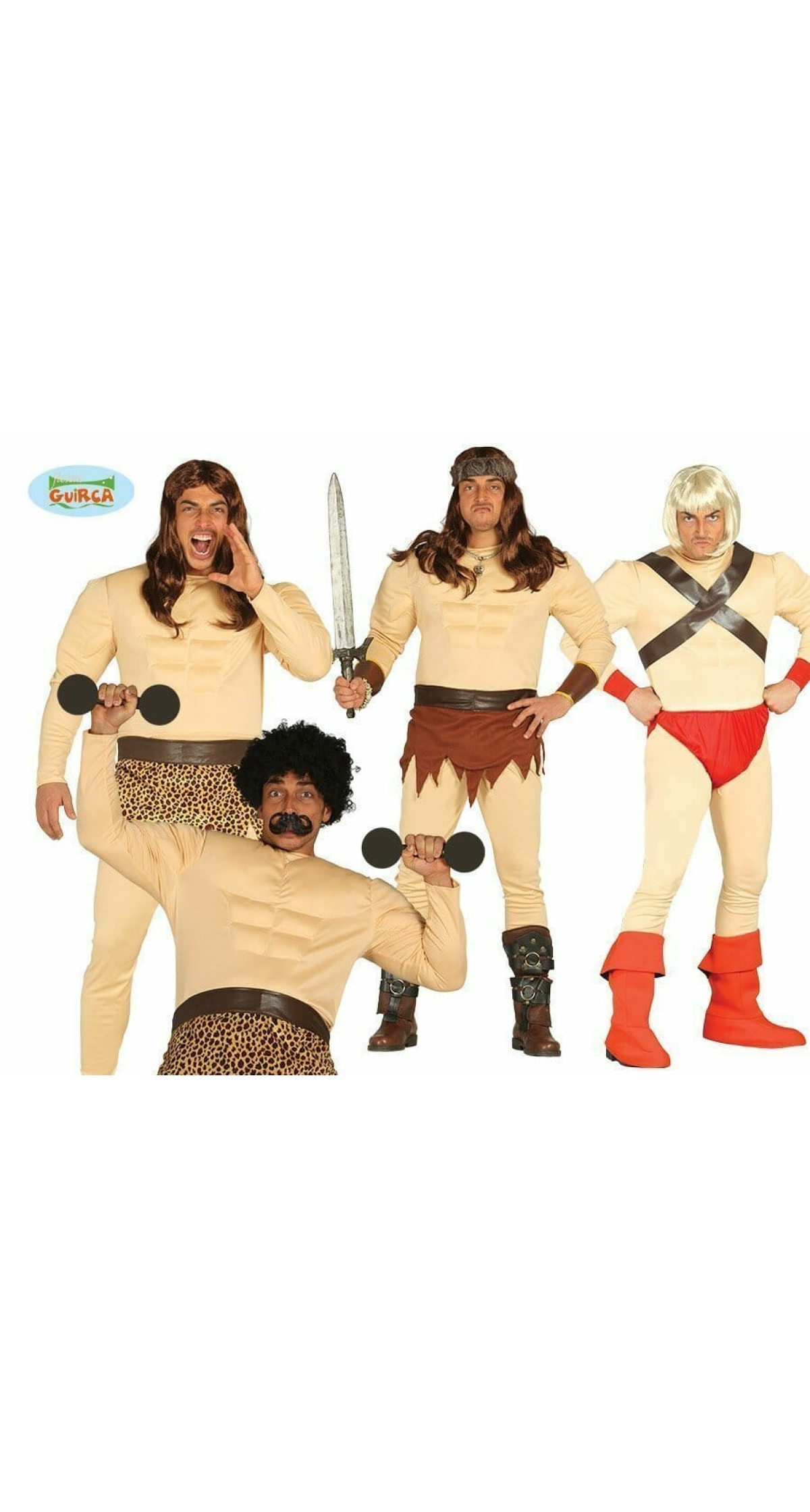 4 In 1 Muscled Jumpsuit - Adult One Size