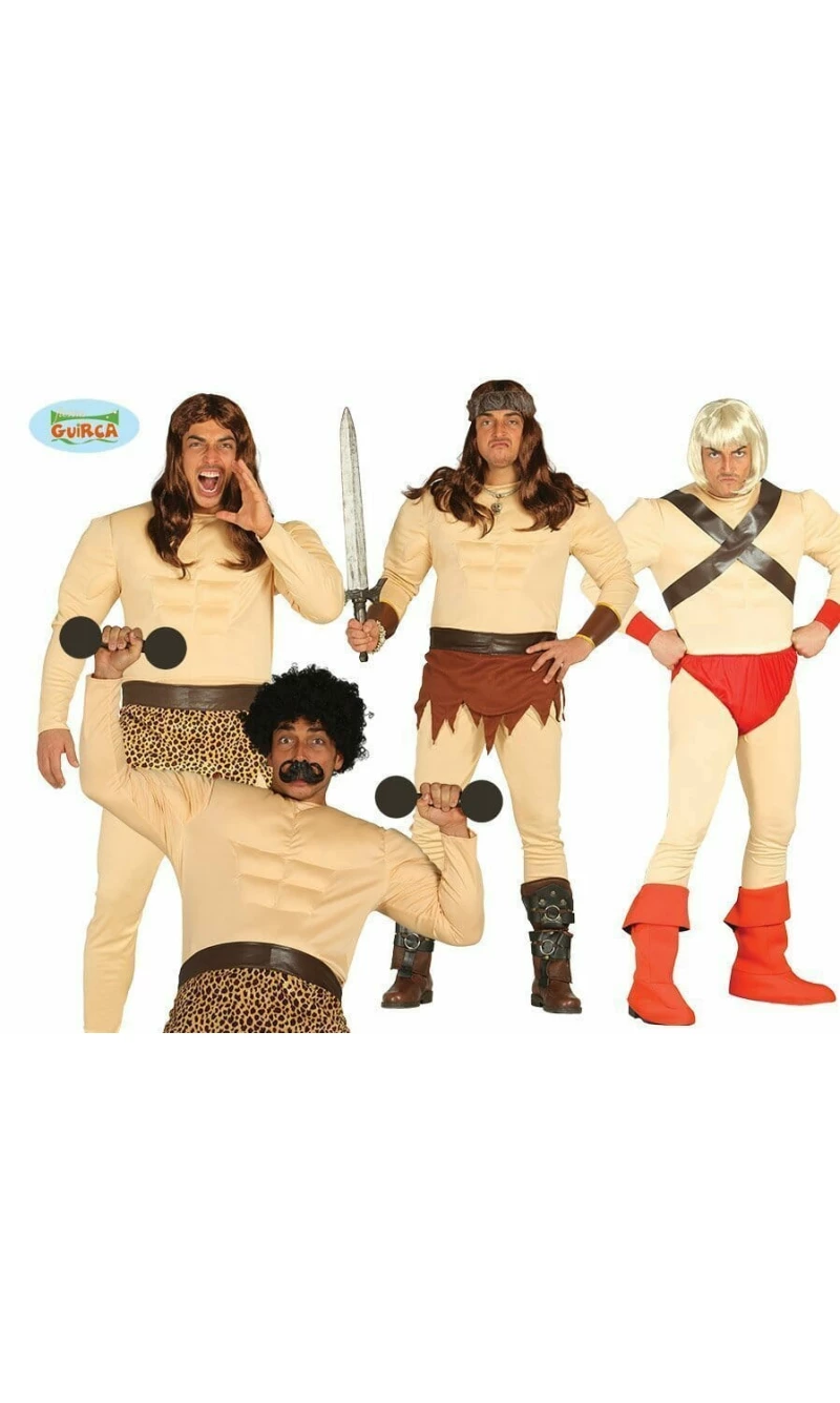 4 In 1 Muscled Jumpsuit - Adult One Size