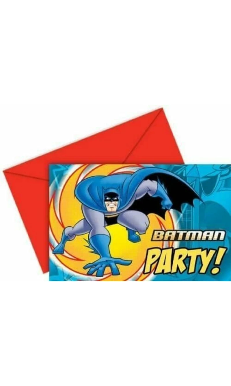 Batman Invitations - 6pk