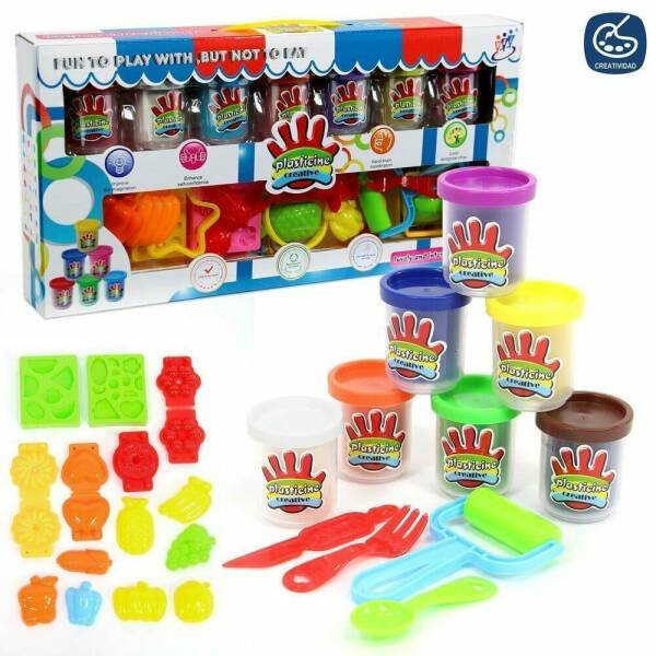 Plasticine Pot With Moulds And Accessories