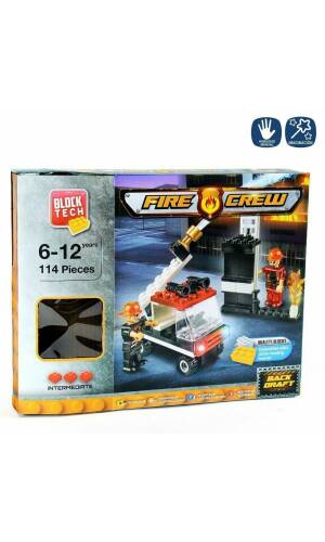 Construction Blocks Fire Brigade - 25.50cm x 20cm x 4.50cm