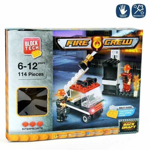 Construction Blocks Fire Brigade - 25.50cm x 20cm x 4.50cm