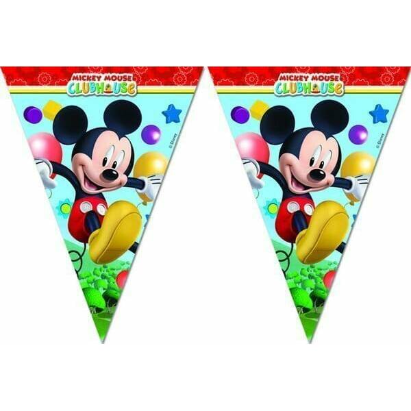 Playful Mickey Triangle Flag Banner ( 9 flags )  - 1pk