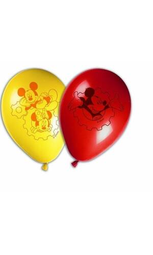 Playful Mickey 11 inches  Printed Balloons - 8pk