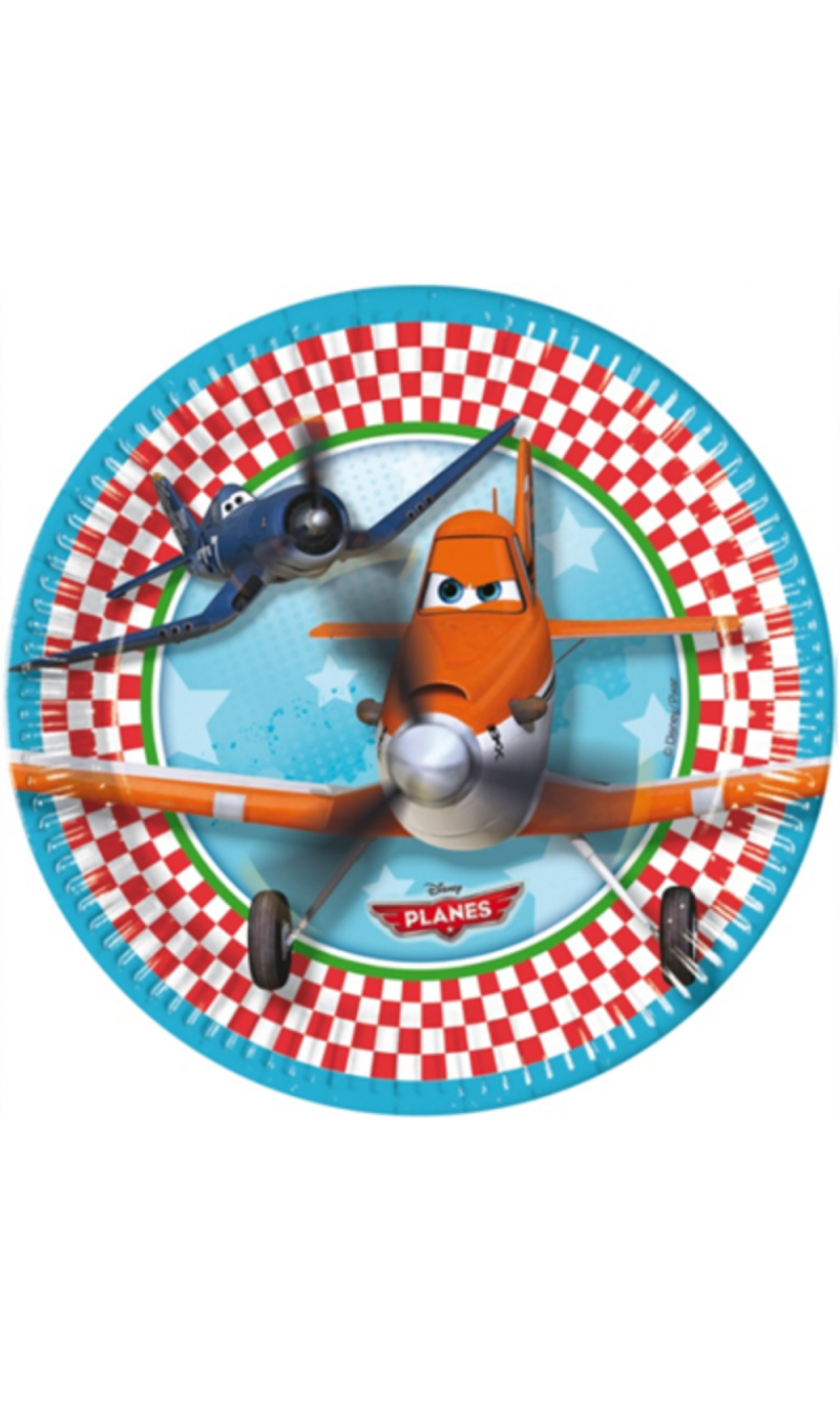 Planes Paper Plates 23cm - 8pk
