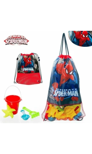 Beach Net Carrier Bag Spiderman 37x57cm