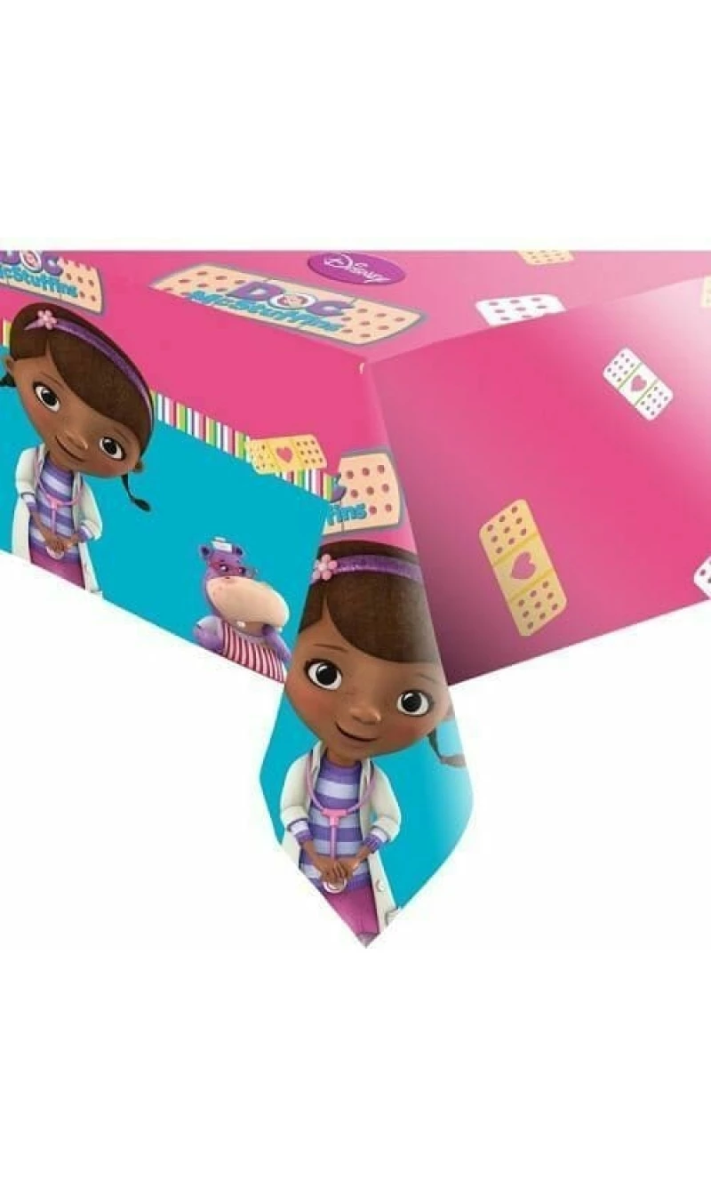 Doc McStuffins Plastic Tablecover - 120cm x 180cm