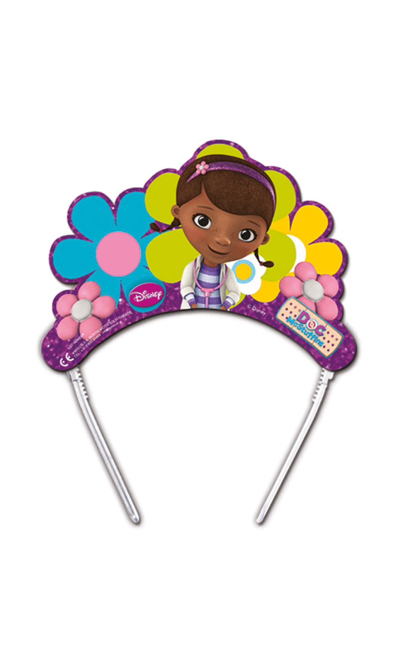 Doc McStuffins Paper Tiaras - 6pk