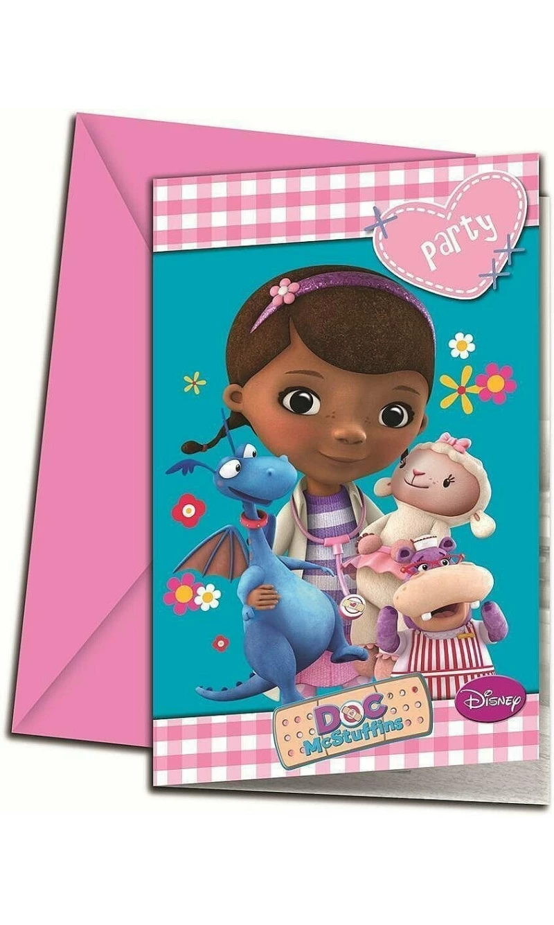 Doc McStuffins Invitations - 6pk