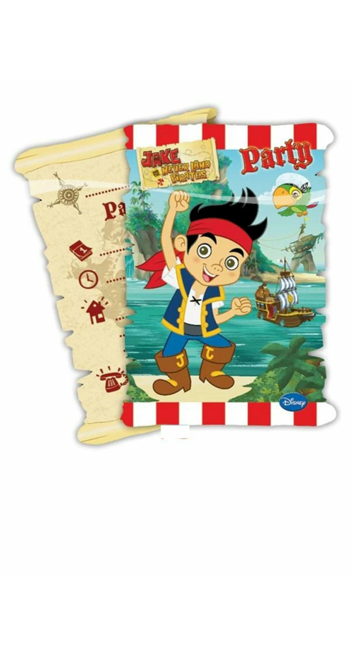 Jake and the Never Land Pirates Invitations - 6pk