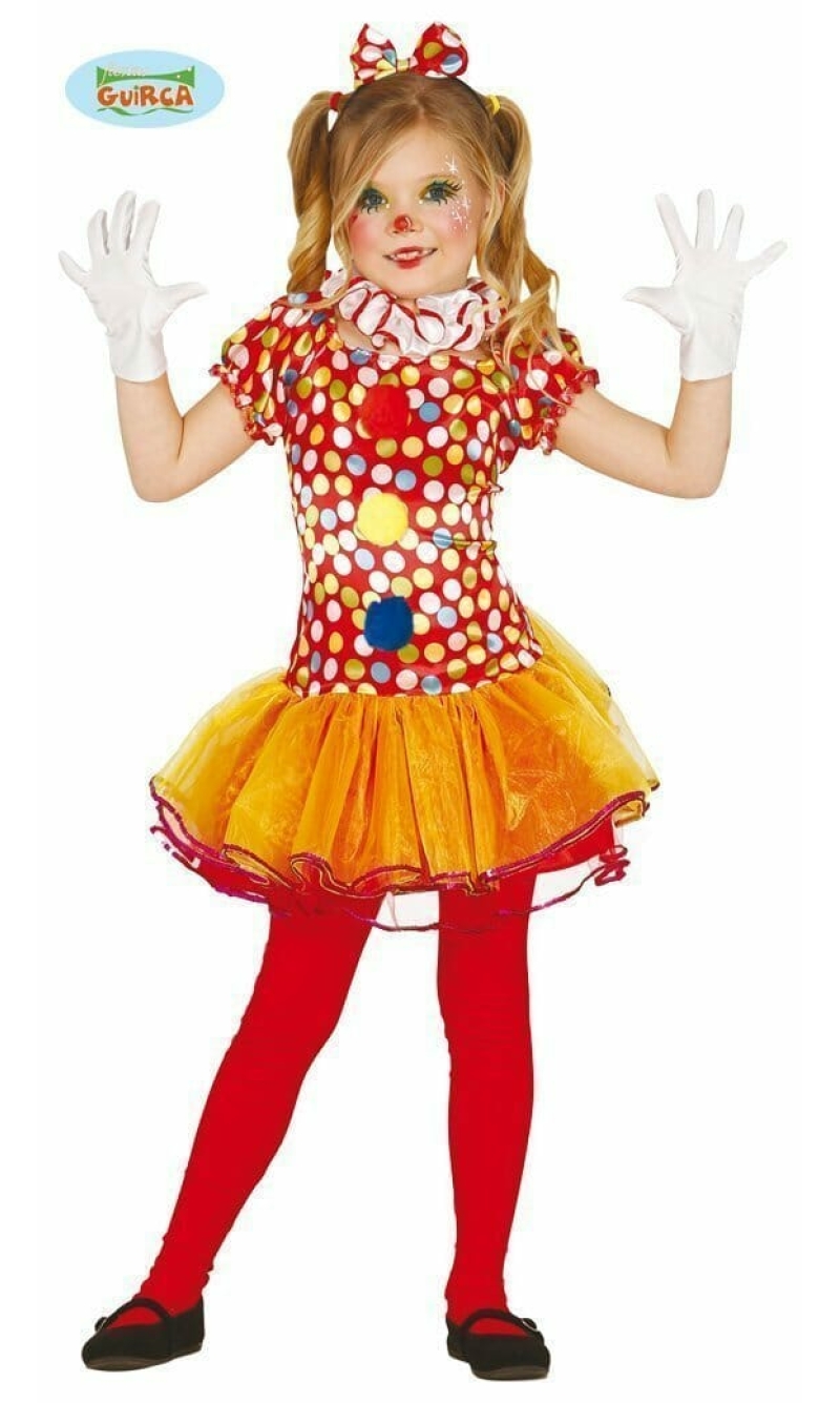 Spotted Clown Girl - Age 10 to 12 Years