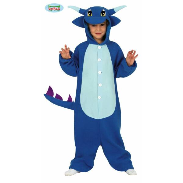 Cute Blue Dragon Onesie - Age 3 to 4 Years