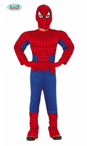 Spiderman Muscled Chest - Age 7 to 9 Years