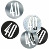 Birthday Black Glitz Number 40 Confetti - .5oz