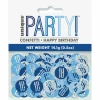 Birthday Blue Glitz Number 18 Confetti - .5oz
