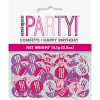 Birthday Pink Glitz Number 18 Confetti - .5oz