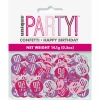 Birthday Pink Glitz Number 90 Confetti - .5oz