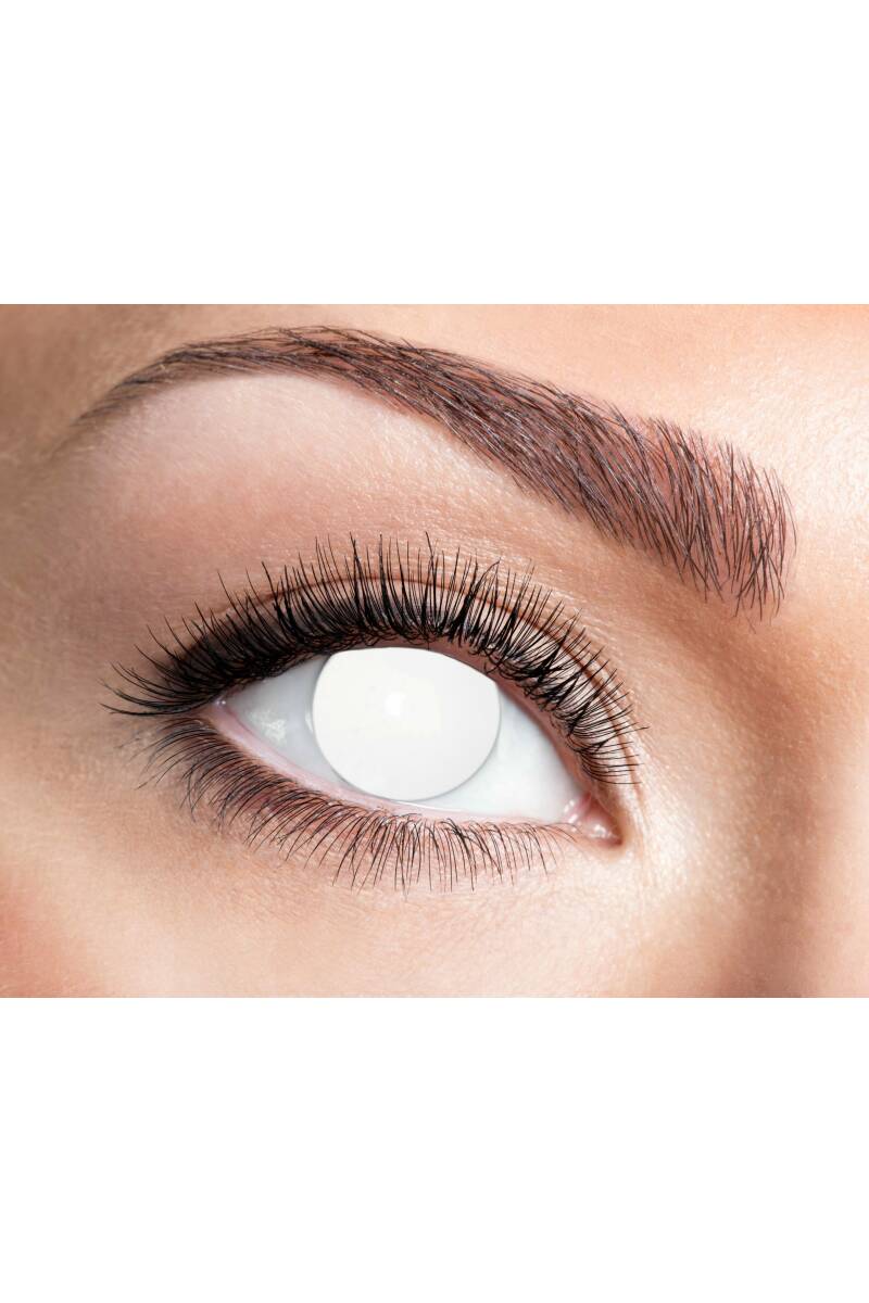 Contact Lenses Blind White (12 Month Use) - 1 Set