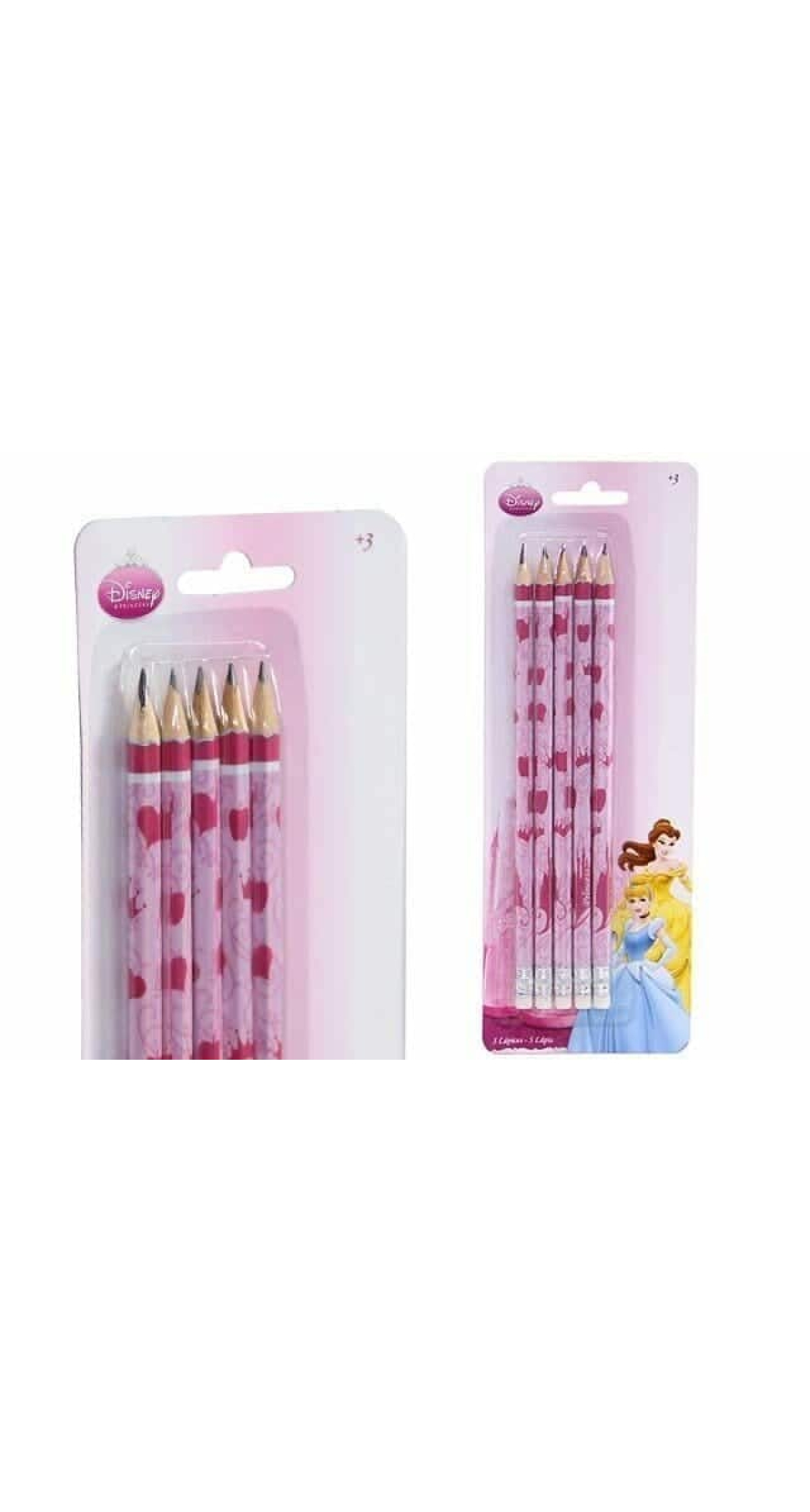 Princess Pencils With Erasers - 5pk