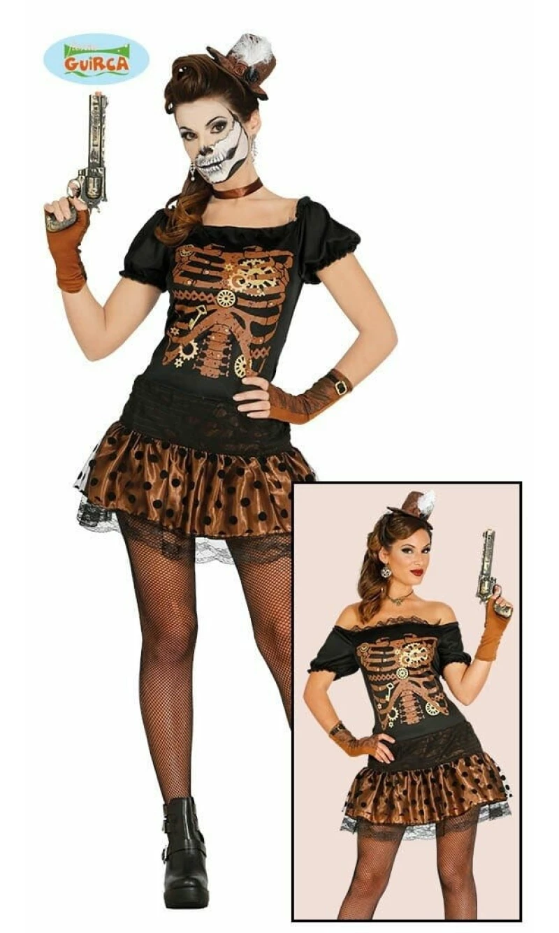 Retro Skeleton Woman - Adult Size Large